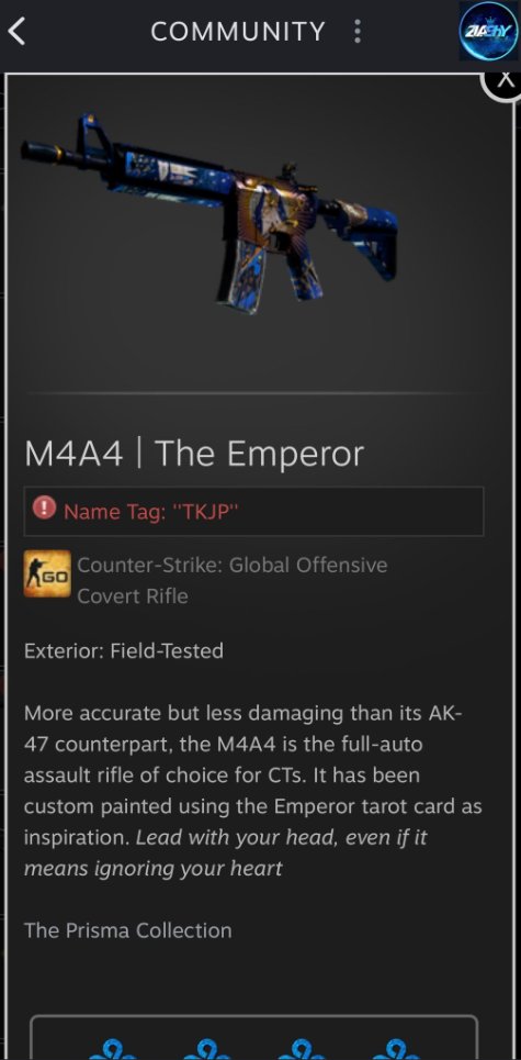 YtZlashy's tweet photo. 🎁M4A4 The Empperor FT🎁
#csgogiveaways  #Giveaways #CSGOGiveaway   #CSGO 

✅Retweet + Follow @YtZlashy
✅Like &amp; Comment on vid: https://t.co/53dARQ2ctO
✅Tag your friends

⏰Picking winner in 72 Hours⏰ GLHF🍀 https://t.co/48sjfCKgFc