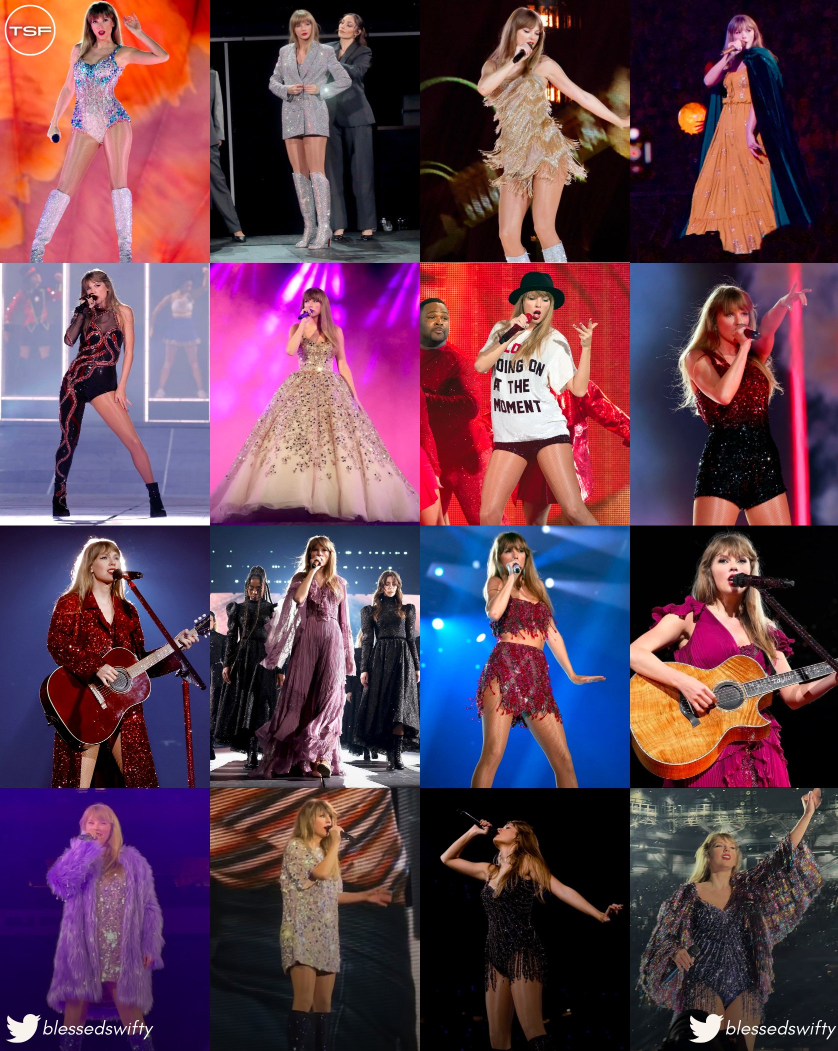 Every Look From Taylor Swift's 'The Eras' Tour Wardrobe So Far