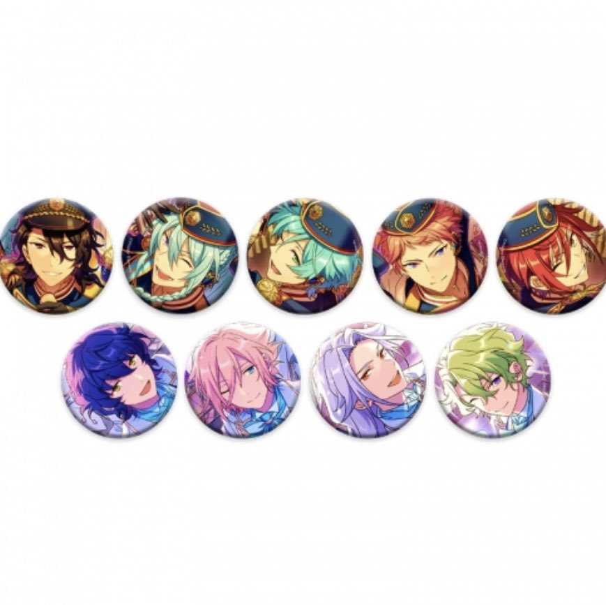 あんスタ　エレメント缶　エレメント缶バッジ　旧fine 五奇人

【譲】零・奏汰・宗・夏目・つむぎ・英智各2

【求】渉・凪砂

同数にしたいためお返事にお時間いただきます。