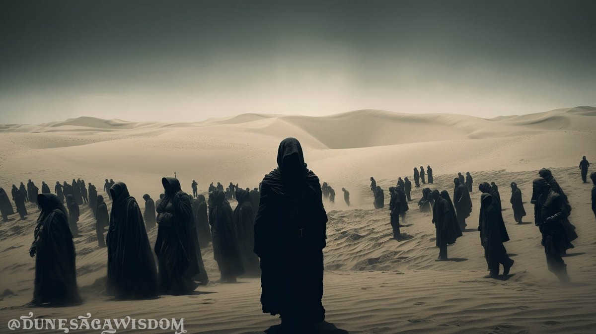 Somewhere ahead of him on this path, the fanatic hordes cut their gory path across the universe in his name. The green and black Atreides banner would become a symbol of terror. Wild legions would charge into battle screaming their war cry: "Muad'Dib!"