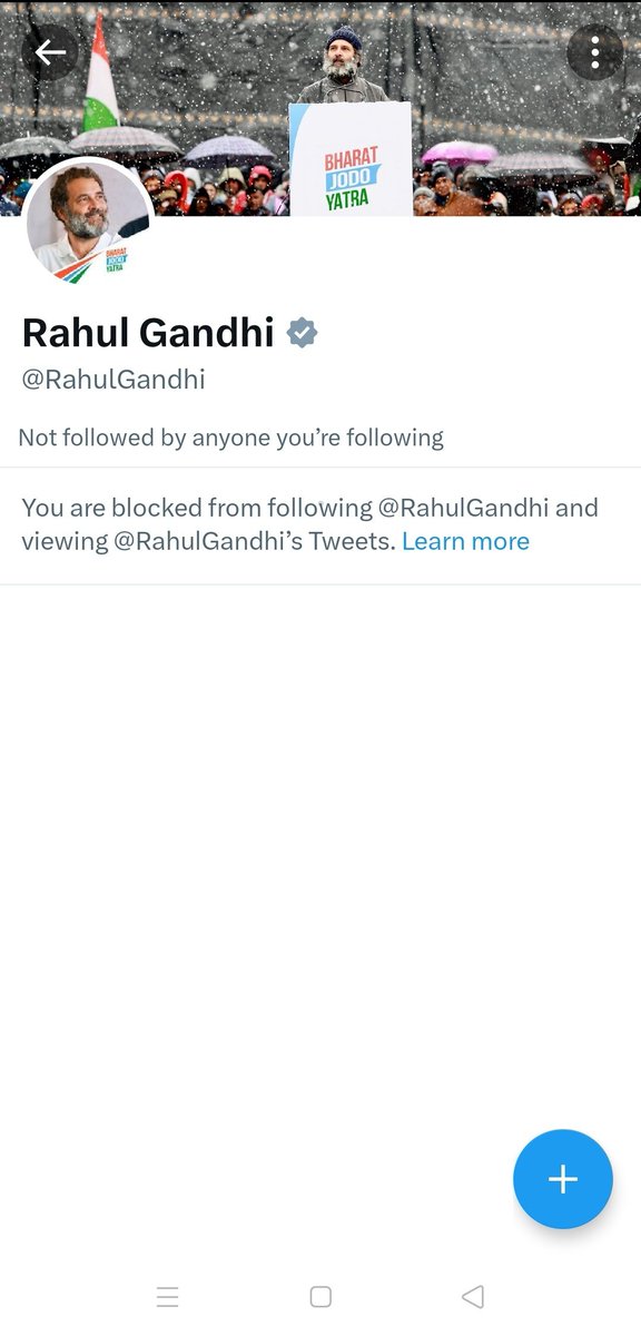Namami_Bharatam's tweet photo. @zoo_bear @KirenRijiju Blocked by ur Tapasvi abbujaan, Ur PM candidate @RahulGandhi 🤲 https://t.co/uqOiTIYg0h