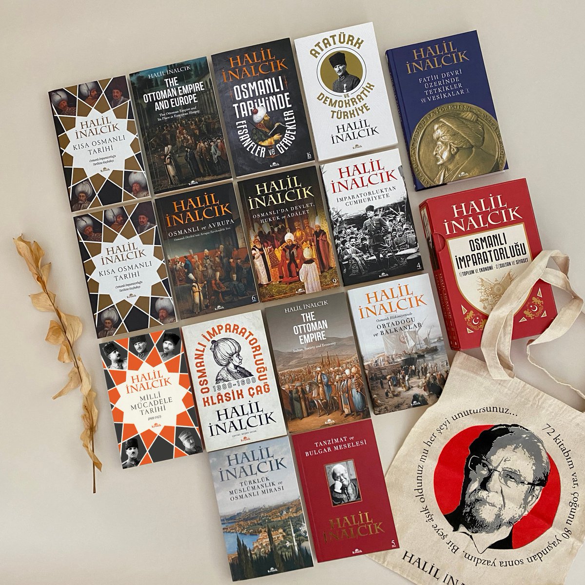🎁100 bin özel.

5 kişiye, görseldeki Halil İnalcık kitaplığından seçeceği 1 kitabı hediye ediyoruz!

Çekilişe katılmak için bu paylaşımı RT edip, hesabımızı takibe almanız yeterlidir.