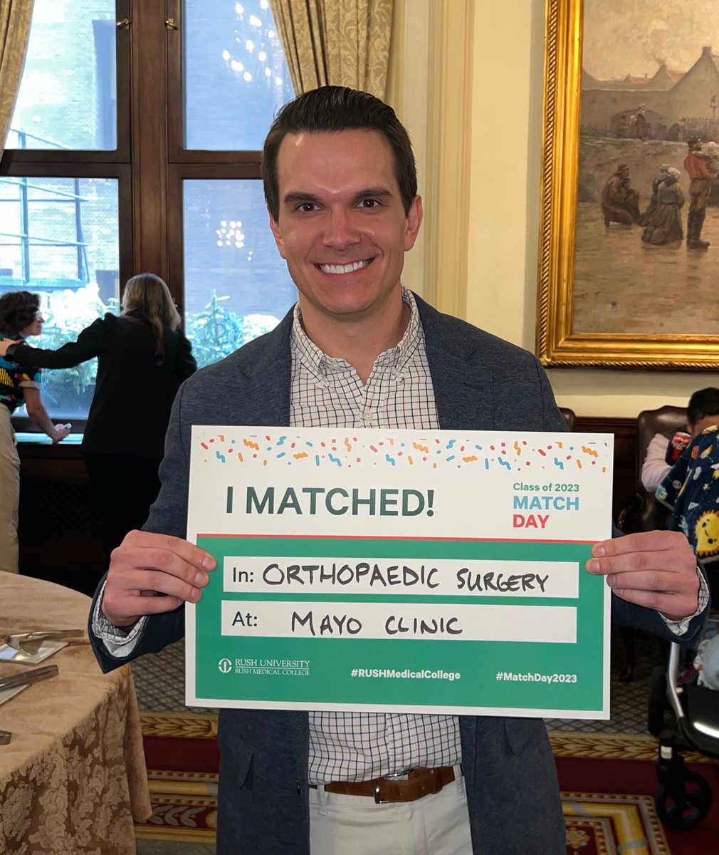 Matched in Orthopaedic Surgery at the Mayo Clinic (MN) and could not be more excited! A HUGE thank you to my family, friends, and mentors who have supported me along the way🦴⚒️ #Match2023 #orthotwitter