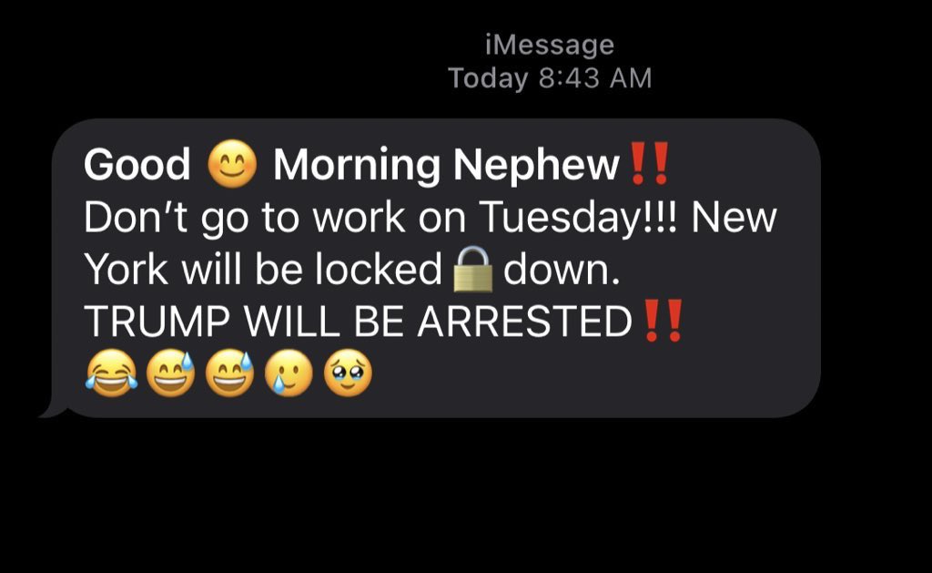 My aunt don’t understand, the way my job set up, i GOTTA go to work if this happens. Also why they announcing his arrest like a Ticketmaster pre-sale?