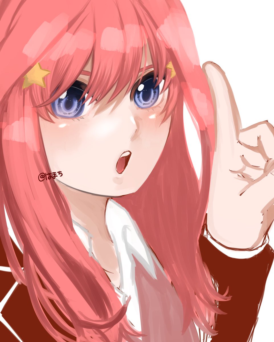 はまちさんがTwitterに投稿した中野五月(五等分の花嫁)のイラスト。