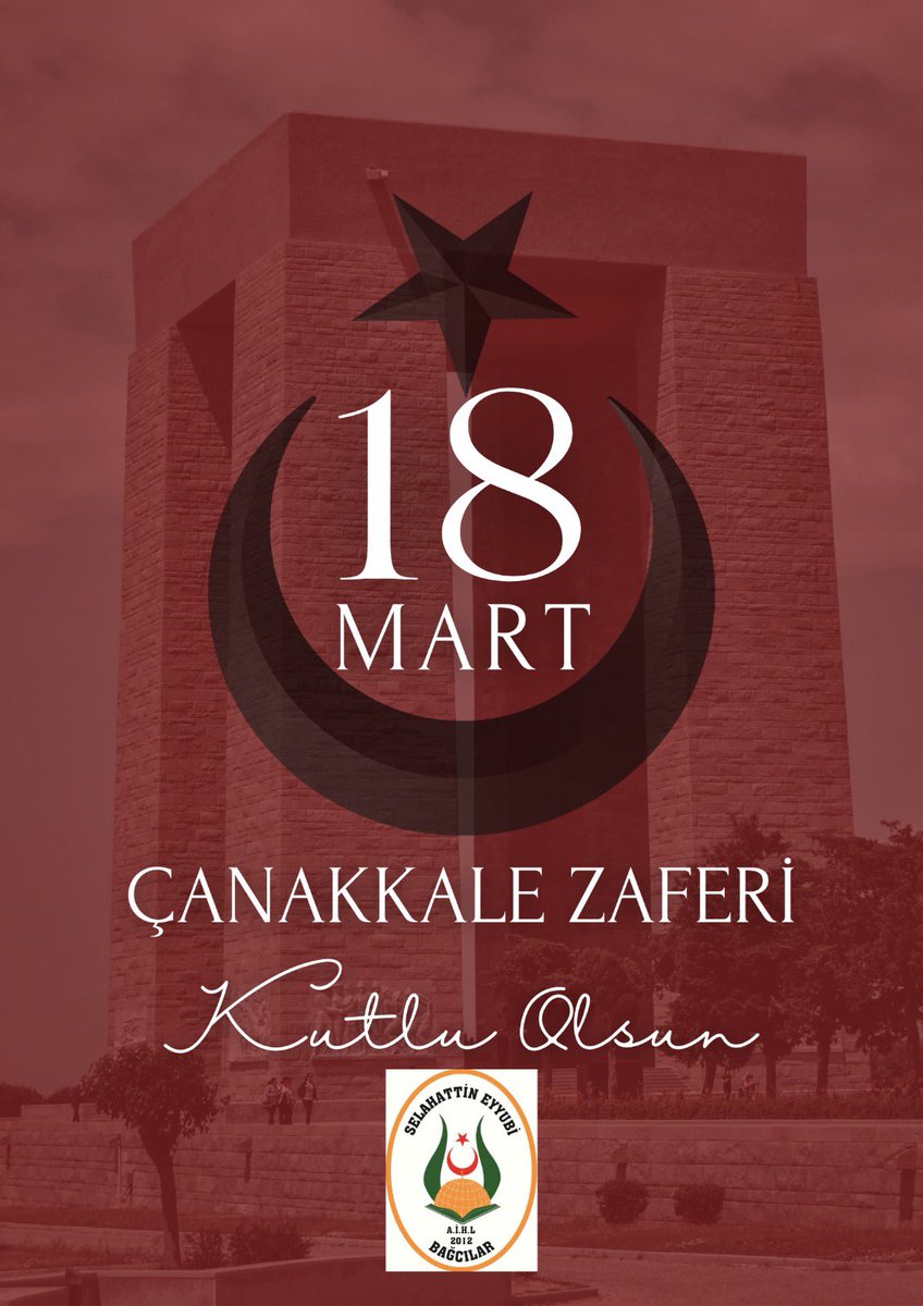 Çanakkale Zaferi’nin kahramanları Ulu Önder Mustafa Kemal Atatürk ve silah arkadaşlarını, bu toprakları bize vatan kılan aziz şehitlerimizi ve gazilerimizi rahmet ve minnetle anıyoruz.
18 Mart Çanakkale Zaferinin 108. Yılı ve Şehitleri Anma Günü kutlu olsun🇹🇷