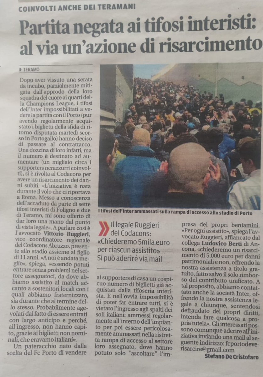 luigidgiulio's tweet image. Potete girarlo a tutti i tifosi interessati. Per aderire all'azione inviare una mail a fcportodeverisarcire@gmail.com