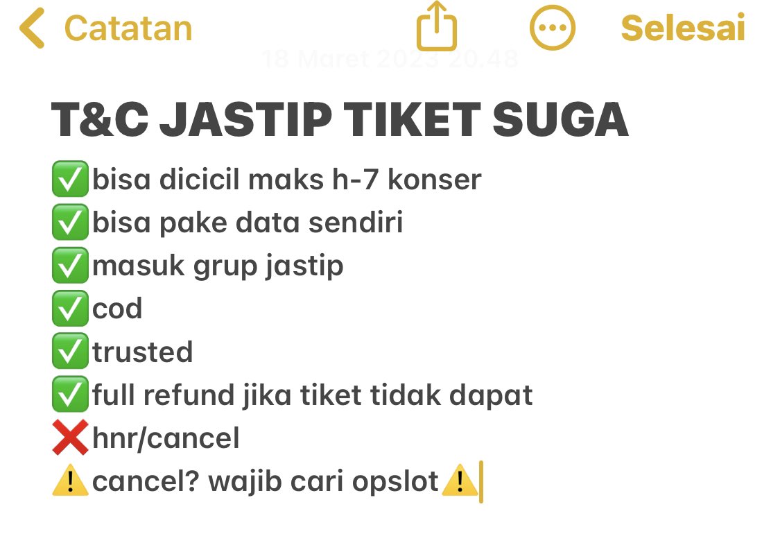 tiangkampus's tweet photo. OPEN JASTIP TIKET SUGA

FEE : 
🪅 war only 150.000
🪅 diurus sampai fisik 250.000
🪅 bookslot 100.000

dm for more info! 💗

#jastipsuga #wtssuga #AgustD_SUGA_Tour #AgustD_SUGA_Tour_Tickets #AgustDinJKT #AgustD https://t.co/LPoyvhYLEu