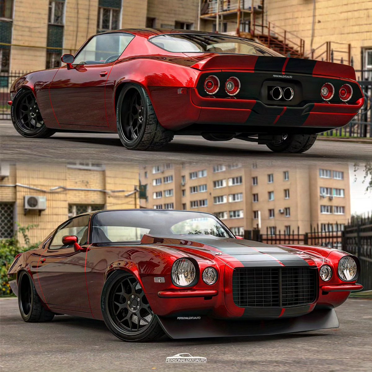 Persotuauto's tweet photo. A few small changes to this '70 Chevy Camaro make a big difference, what do you think? 
Enjoy my work! 
Get your own custom design here 🔥🇻🇪 https://t.co/Q2VNXp2ZLd