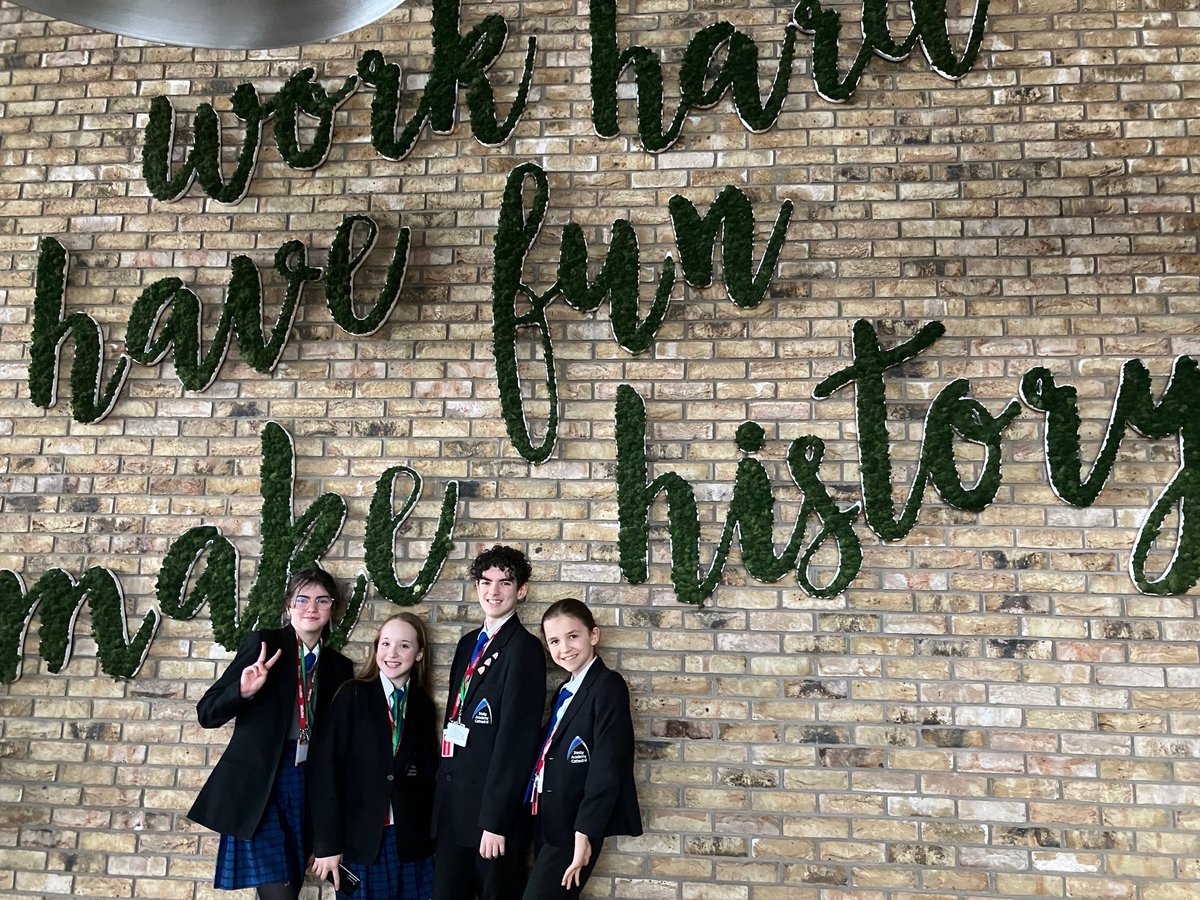 Yesterday these incredible students took part in the Amazon ‘School of the future’ event at @amazon headquarters in London. They did @TrinityAcademyC proud delivering an inspiring presentation alongside other @trinity_mat students from across the trust. We are very proud of you.