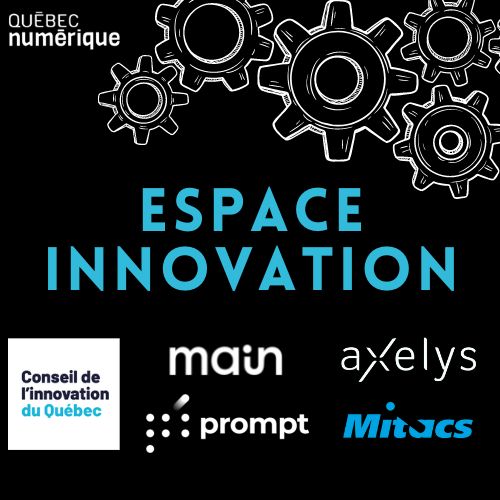 À l'Espace Innovation @SemainenumeriQC, vous pourrez découvrir 5 organisations actrices de l'écosystème d'innovation au #Québec et les opportunités qu'elles portent - <a href="/Prompt_Innov/">Prompt</a>, <a href="/Conseilinno_qc/">Conseil de l'innovation du Québec</a>, <a href="/mainquebec/">MAIN</a>, <a href="/axelysQC/">Axelys</a> et <a href="/MitacsCanada/">Mitacs</a>. Détails: semainenumeriqc.com #SNQC