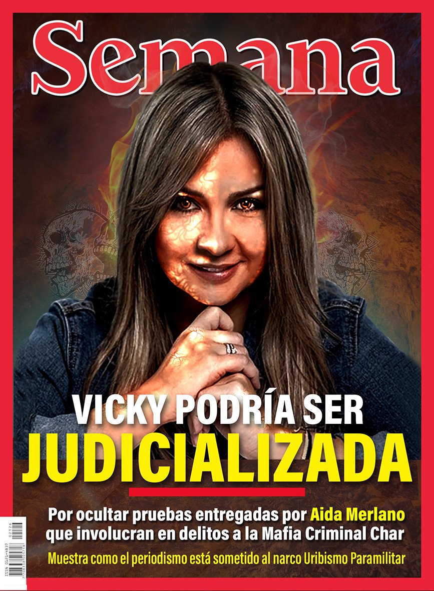 oskarciber's tweet photo. #ColombiaVaMal con un “Periodismo arrodillado a las elítes corruptas y mafiosas, la que va mal es @VickyDavilaH entregue las pruebas que le entregó Aída Merlano : https://t.co/FIQh1PDIe7