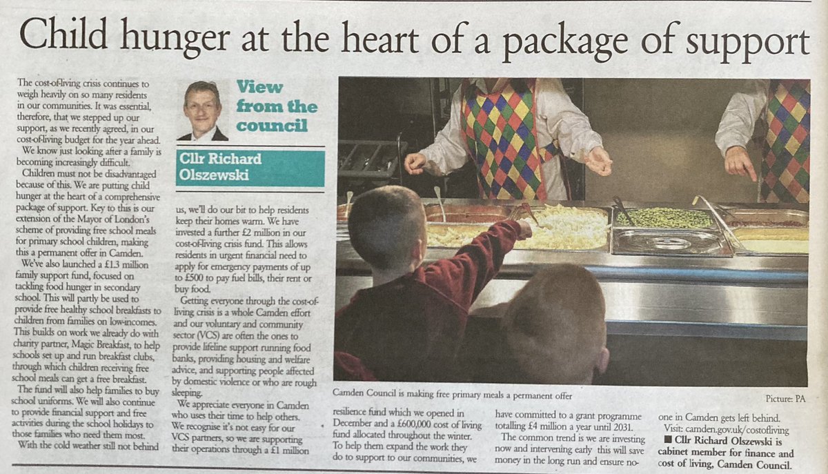 Olszewski_RJO's tweet photo. My @HamandHigh article on how @CamdenCouncil’s budget is focused on supporting people through the cost-of-living crisis.
#CostOfLivingCrisis https://t.co/324Qi2wf7V
