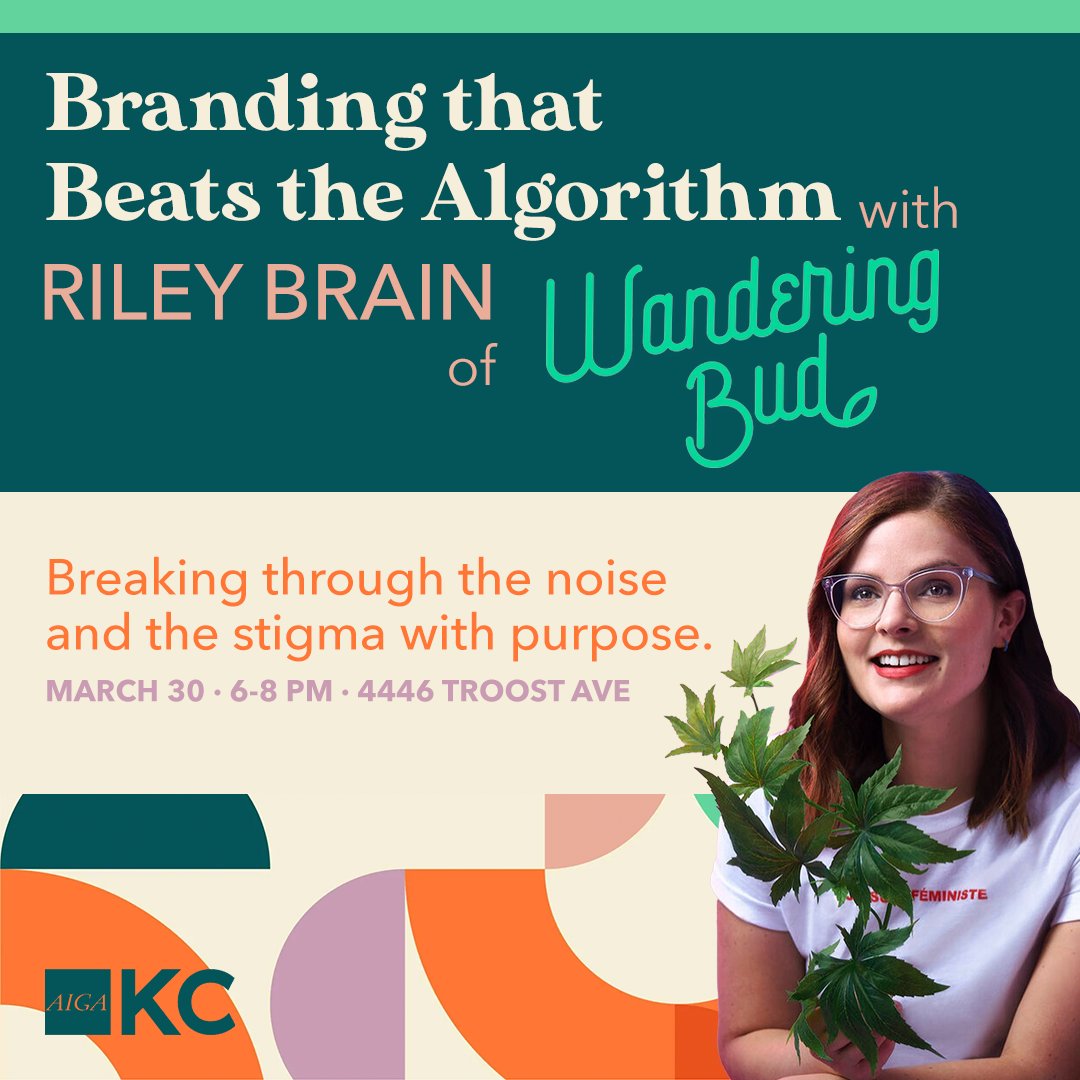 Have you grabbed your ticket yet? Seating is LIMITED with Riley Brain, founder of @‌WanderingBud, talking branding and beating the odds on March 30 at Riley’s Studio! #AIGAKC #shoplocalKC
 
ow.ly/YJTo50Nlfgs