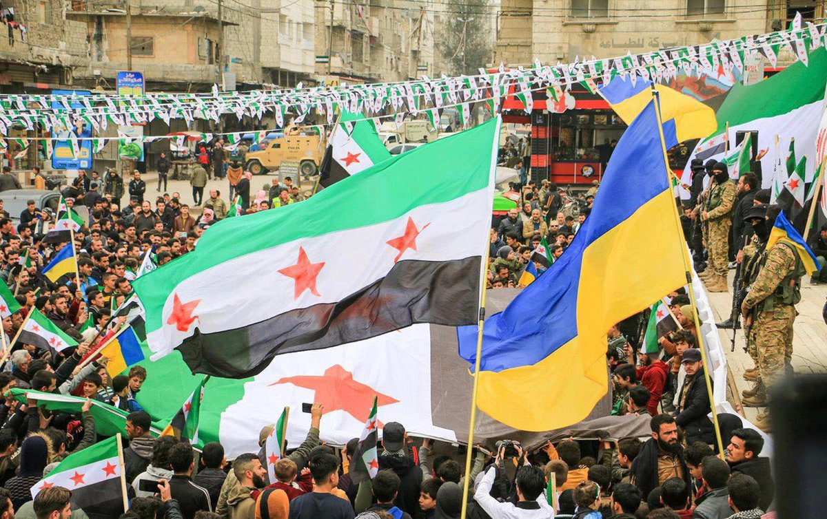 FSAPlatform's tweet image. We are one front. Our fates are tied. United in our goals for freedom, our allies must stand by us in equal measure

#Syria #Ukraine 
#Syria12Years