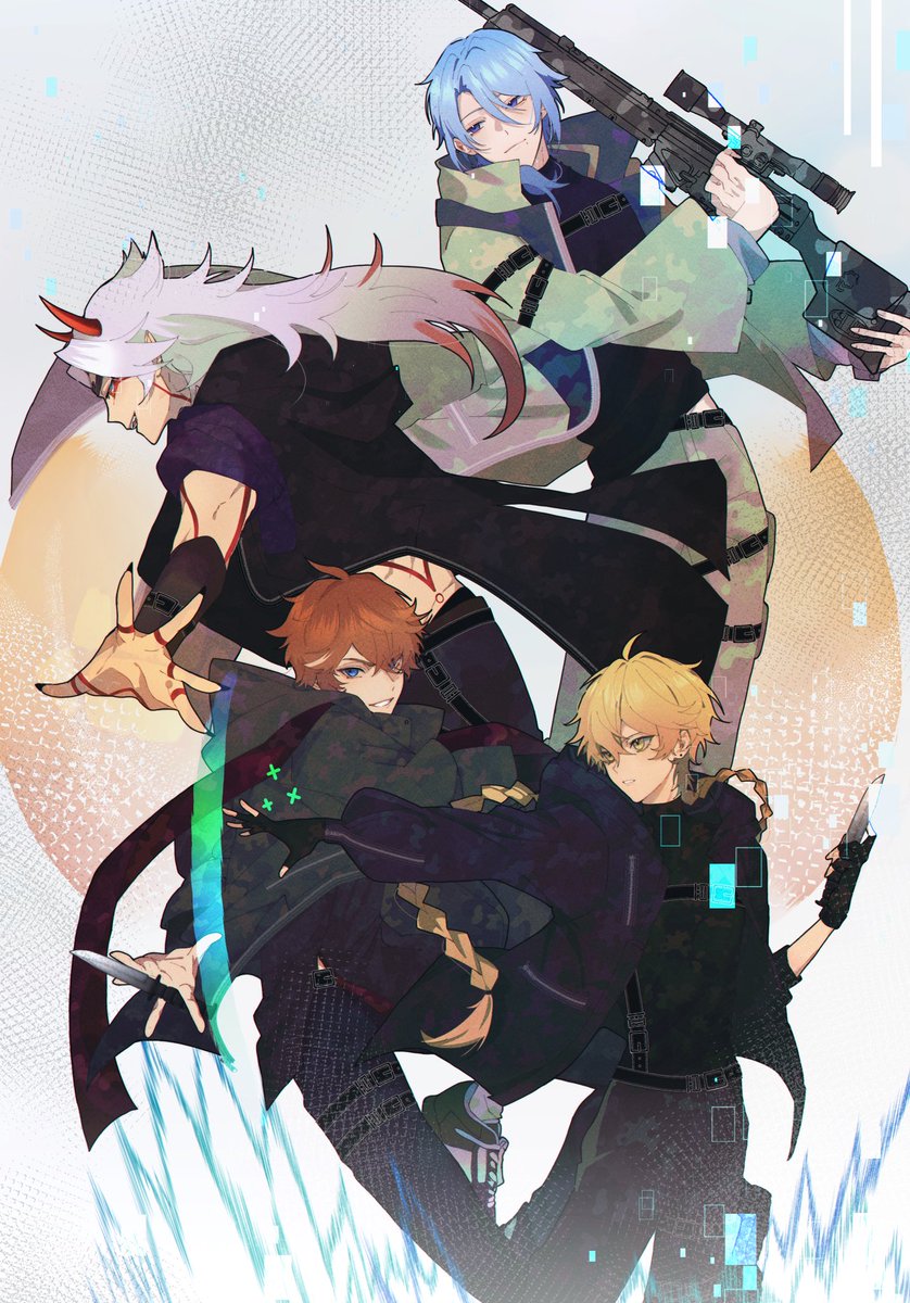 #genshinimpact Prints done for <a href="/genshinesports/">To Celestia: Genshin Esports Zine | Project Close!</a>  they come free with all physical bundles! Please do check it out