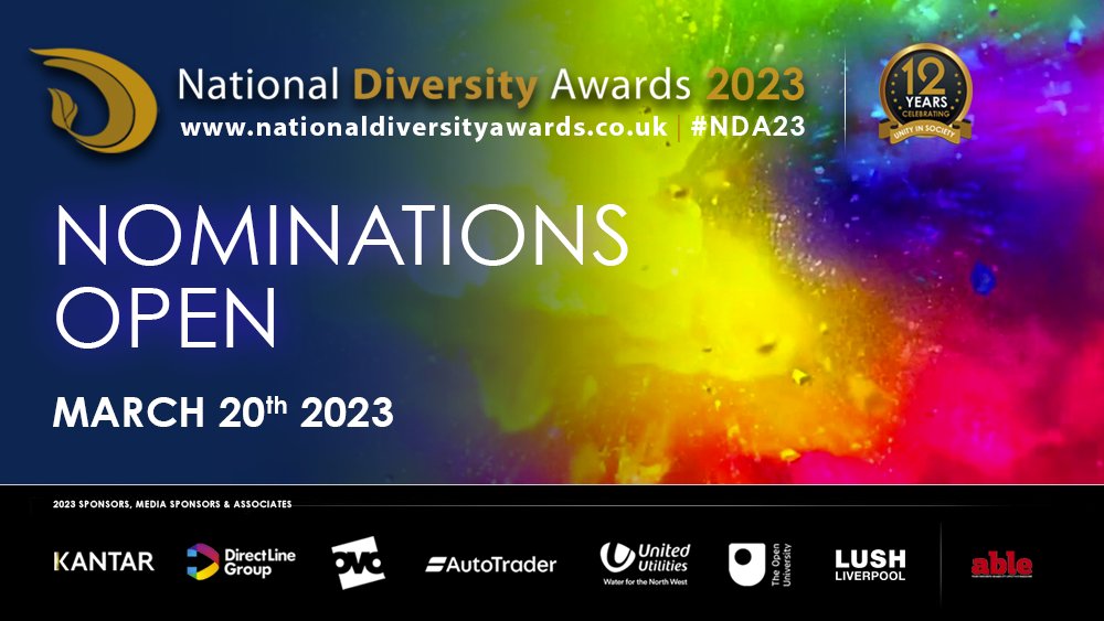 SET YOUR ALARM CLOCKS ⏰ NOMINATIONS FOR THE NATIONAL DIVERSITY AWARDS 2023 OPEN MONDAY 20TH MARCH! 🎊 WHO WILL YOU BE NOMINATING? #NDA #NDA23 #NationalDiversityAwards #Nominations #Nominate #PositiveRoleModel #CommunityOrganisation #Entrepreneur #LifetimeAchiever #DiverseCompany