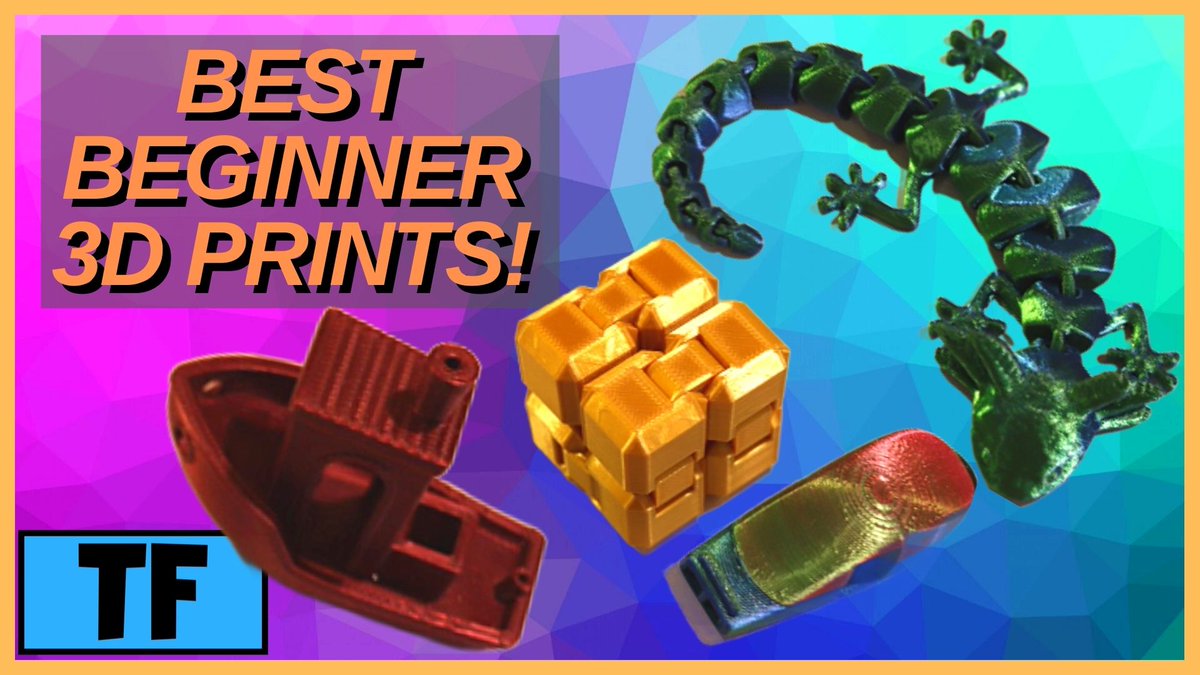 tinkerforwardtv's tweet photo. 🚨NEW VIDEO!🚨 New to 3D printing? Start with these 3D prints! Check out these quick and easy FREE prints to get your feet wet before you print more complicated 3D prints.
#3Dprints #3Dprinting #3dprinter 

https://t.co/KxpCkkLbSJ https://t.co/orpo9UxO4b