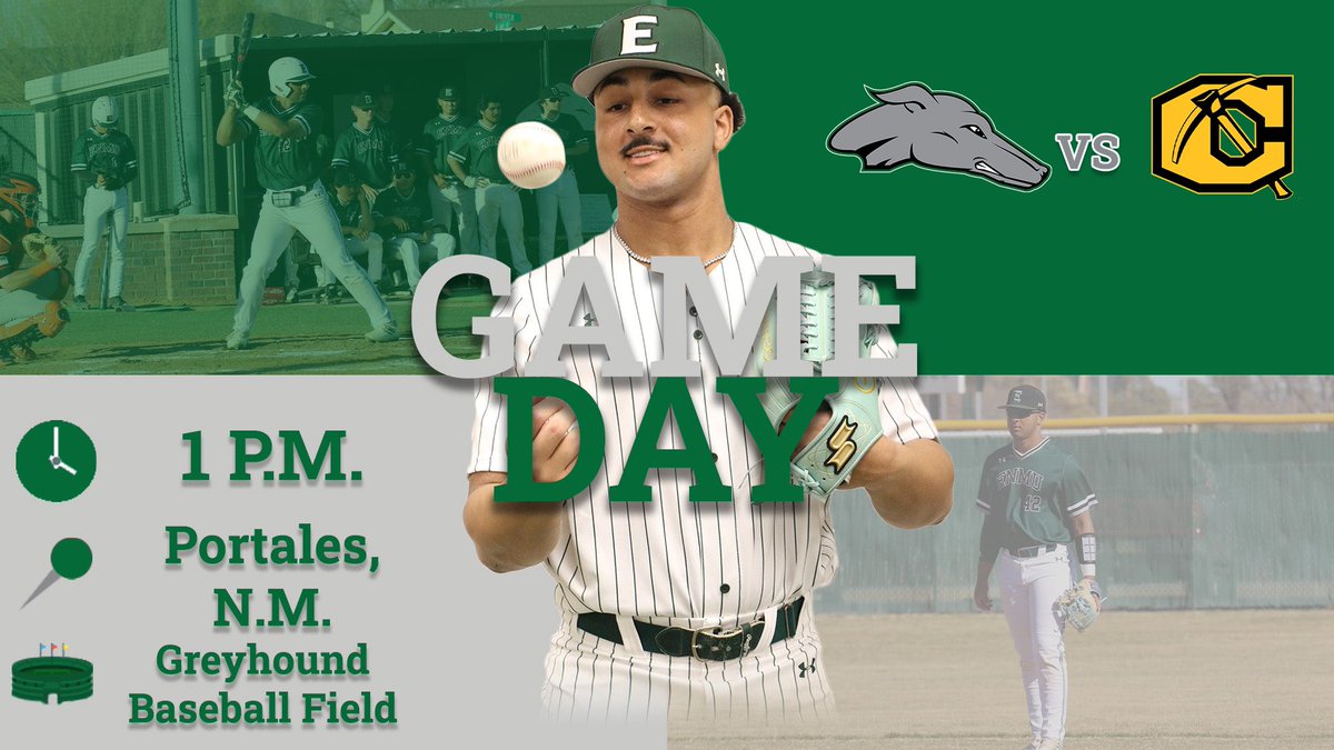 ENMUBaseball's tweet photo. Final game of the series is today!!!!

🆚: Cameron
📍: Portales, N.M.
⏰: 1 p.m.
📊: https://t.co/QojpQf6q9u
📺: https://t.co/oBwrlFuqDi

#ENMU #ALLIN https://t.co/z6qp2BvLtp