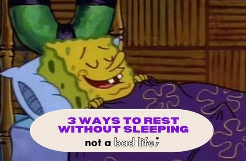 notabadlifeee's tweet photo. Just like sleeping, resting your body is important.
Just like your body needs a lil break, so does your brain. Rest, friends.
Here are 3 ways you can rest and recharge 👇🏾
#SleepAwarenessWeek
#notabadlife https://t.co/gBwdpbdDT6