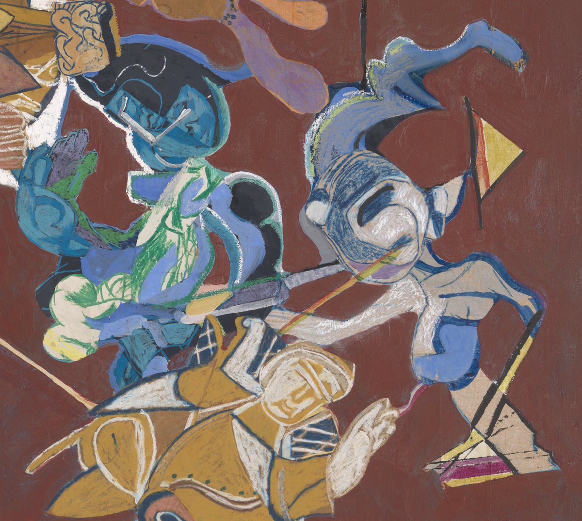 Tate's tweet image. &apos;I can only understand ideas in terms of human relationships. People as characters are far more real to me.&apos; - #PaulaRego

❤️ 💛 Discover Rego&apos;s powerful painting ‘The Firemen of Alijo’ on free display at Tate Britain. 🏛️ bit.ly/3FxWO9k