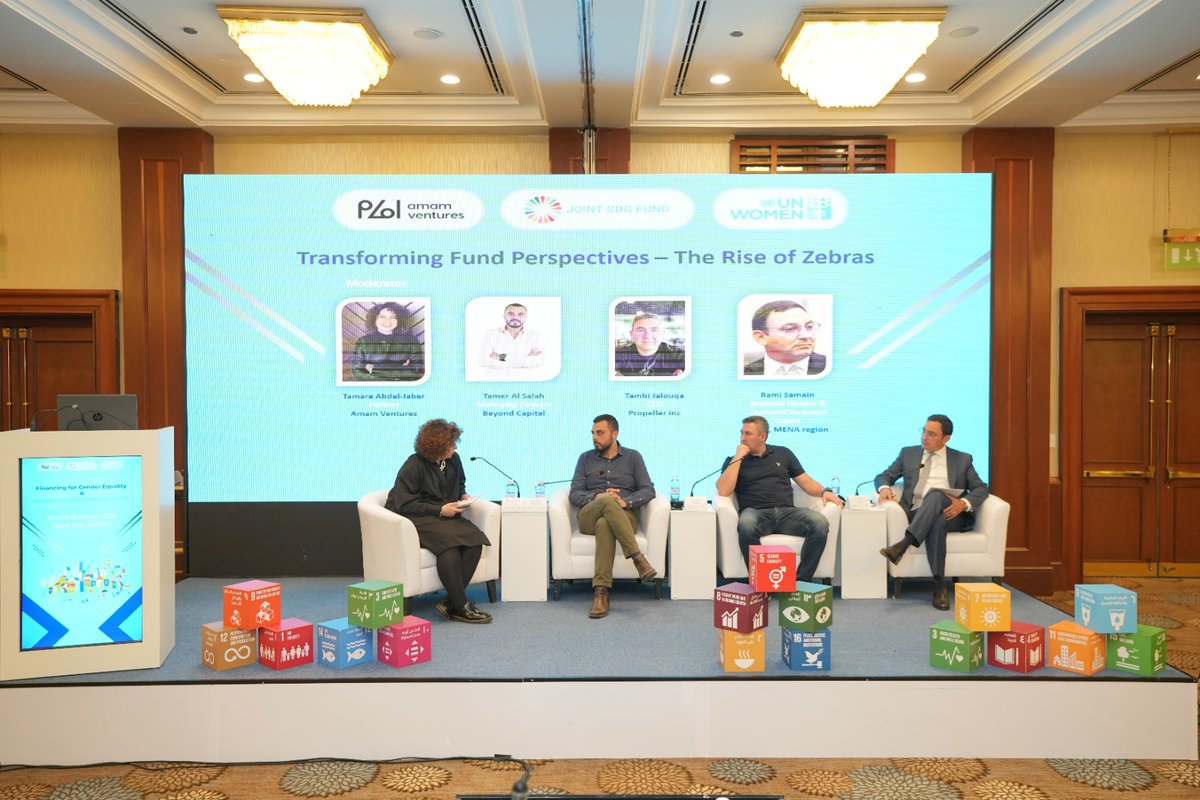 SamainRami's tweet photo. A pleasure to have participated in @unwomenjordan and @AmamVentures conference on "Financing fir Gender Equality ".  I spoke about how @EBRD supports creating conditions for women-led SMEs to thrive &amp; contribute to inclusive and sustainable economic growth in Jordan @EBRDgender https://t.co/XOI7u4Th1i