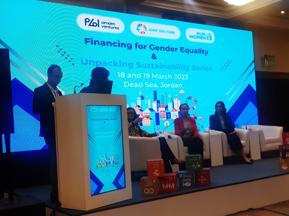 SamainRami's tweet photo. A pleasure to have participated in @unwomenjordan and @AmamVentures conference on "Financing fir Gender Equality ".  I spoke about how @EBRD supports creating conditions for women-led SMEs to thrive &amp; contribute to inclusive and sustainable economic growth in Jordan @EBRDgender https://t.co/XOI7u4Th1i