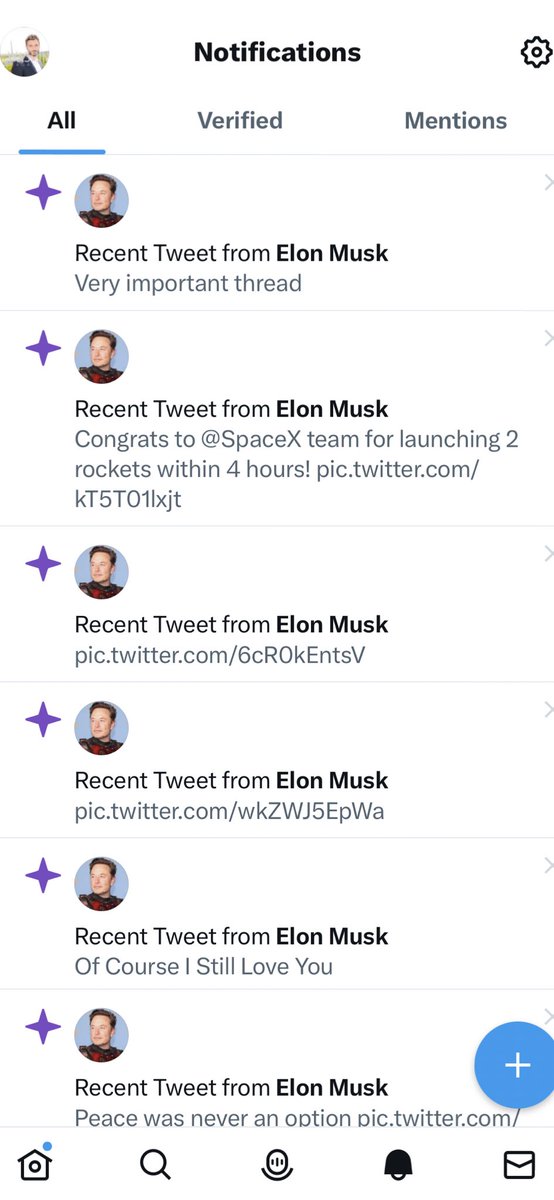 pierpa88's tweet photo. Hey @TwitterSupport there might be a glitch in the notification tab because it’s linking to @elonmusk profile. Please fix thank you https://t.co/80bsMYdnul