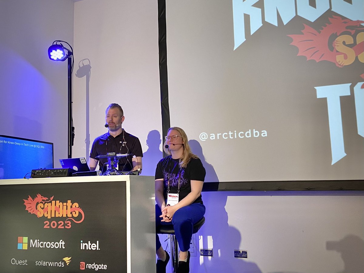 This podcast was recorded in front of a live studio audience. @HeiniIlmarinen & @arcticdba at #sqlbits.