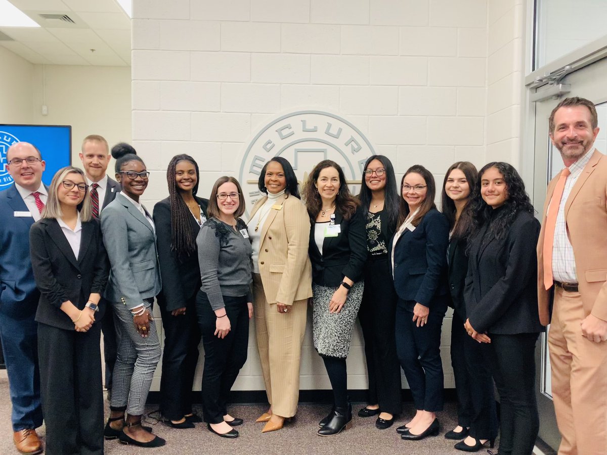ClureHigh's tweet photo. We were excited to welcome Emory University and hospital system as we showcased health care in action. A special thanks to GCPS Chief Human Resource Officer, Cathy Hardin, who helped foster this partnership! @GwinnettSchools @EmoryUniversity @emoryhealthcare https://t.co/Gd9jjf5hbe