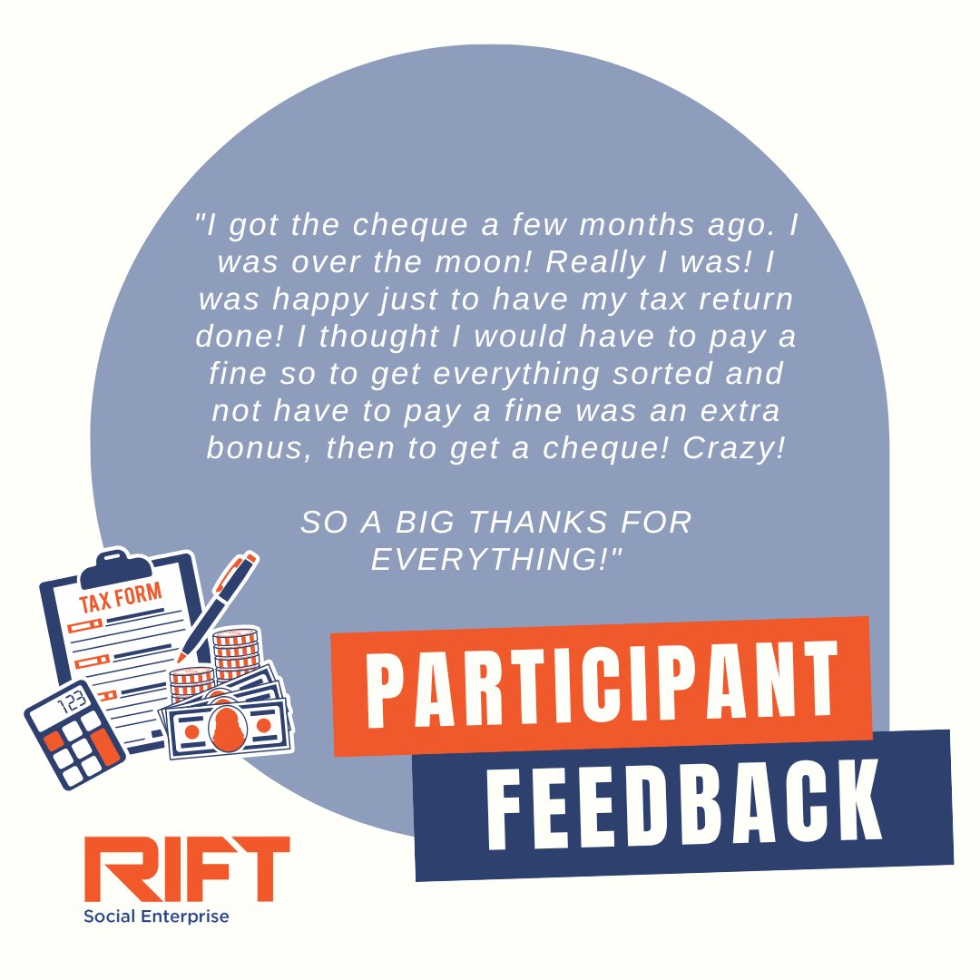 Another great piece of feedback from one of our participants! 🤩

Tax season can be a stressful time, but this participant was over the moon when their tax return done and they didn't have to worry about paying any fines. Talk about a bonus!