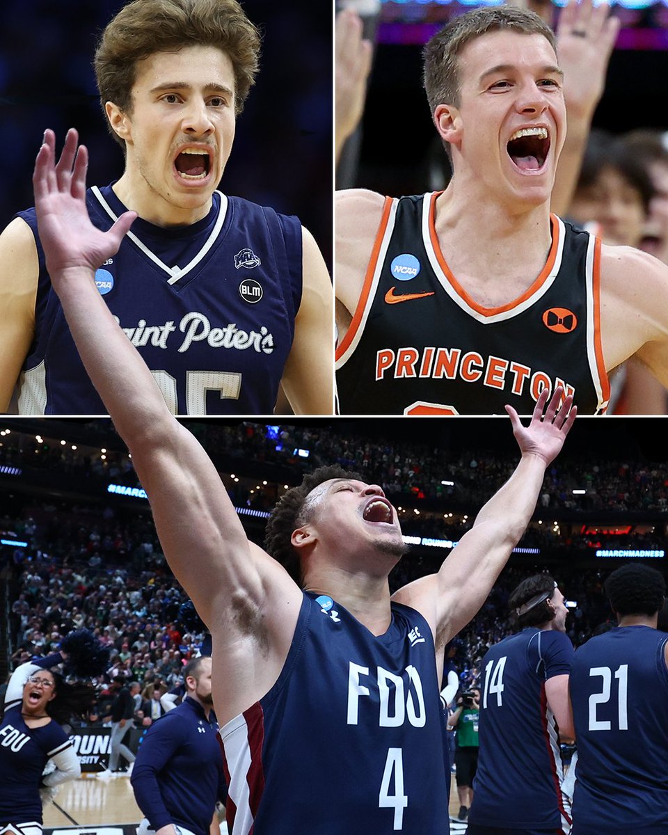 2022: 15-seed Saint Peter's upsets Kentucky 2023: 15-seed Princeton upsets Arizona 2023: 16-seed FDU upsets Purdue Must be a Jersey thing 😎 😤