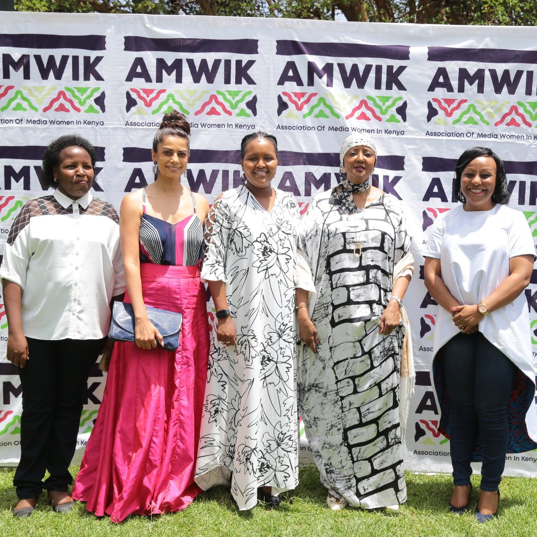 citizentvkenya's tweet photo. Former CS Amb. Amina Mohamed graced the Association of Media Women in Kenya (AMWIK) Meet and Greet event accompanied by MP Naisula Lesuuda, Dr Jane Thuo, Pinky Ghelani, AMWIK Executive Director Patience Nyange, among others https://t.co/Hp68TDMS9D