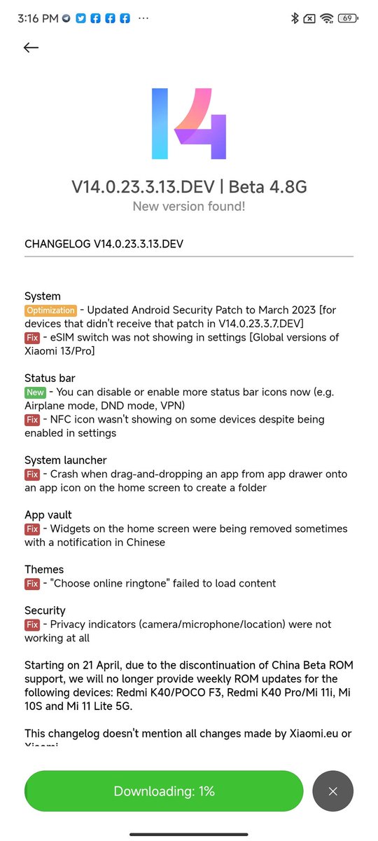 fabrizio_degni's tweet image. I would say... The #Xiaomi #MiMIX4 has an amazing 🤩 support for updates!

#miui14