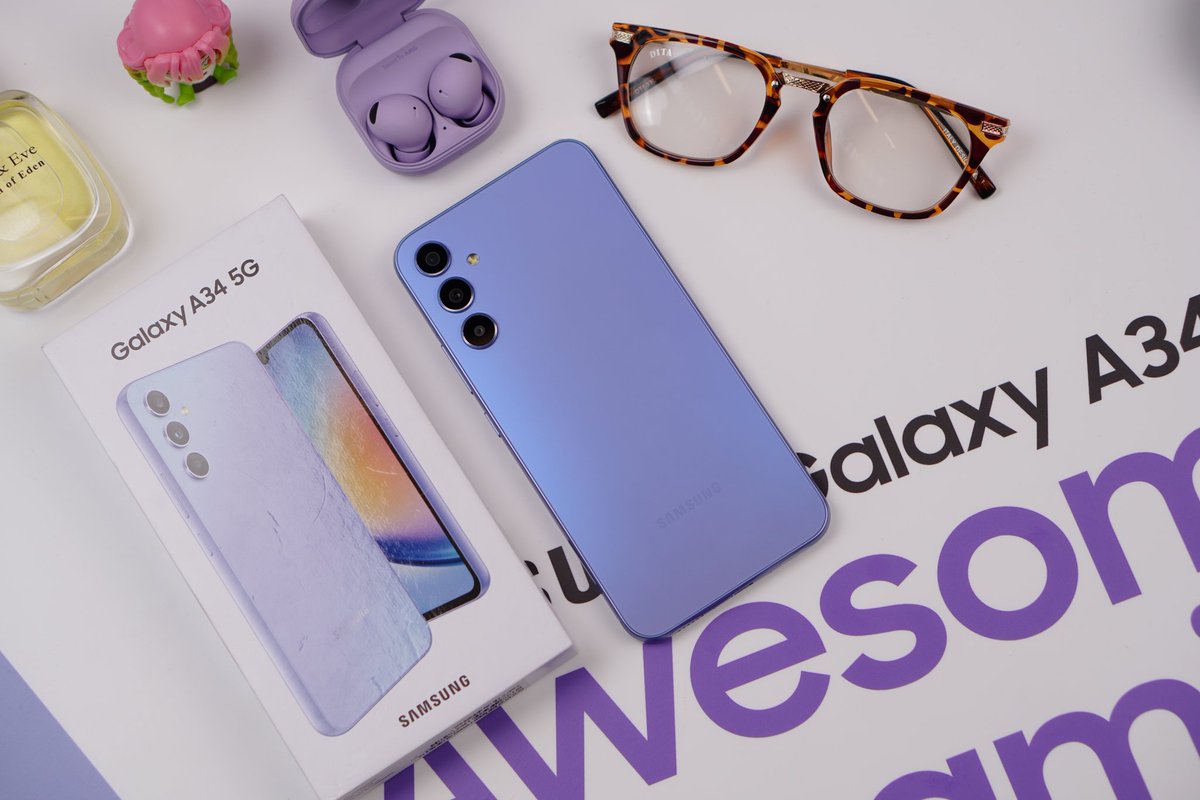 Hp 4.9JT baru Samsung! Galaxy A34 5G. Apa aja yang baru dari hp ini? Yang pasti desainnya berubah total, body belakang kali ini mirip S23. Frame kamera lebih simple, tanpa housing. Terlihat lebih clean tapi mewah. Ada rating IP67 juga. #GalaxyA34 #GalaxyA345G