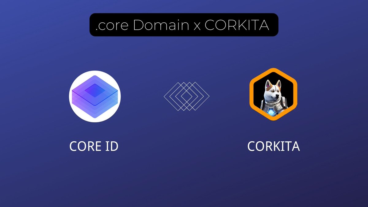 CoreDaoID's tweet image. 📢 Partnership @CoreDaoID x @CORKITA_
CORKITA: The Adventures of CORKITA, a Live Gaming experience coming to @Coredao_Org
Follow @CoreDaoID @CORKITA_ & Drop Address, Draw 20 domains (24 hours)
#ENS #DID
