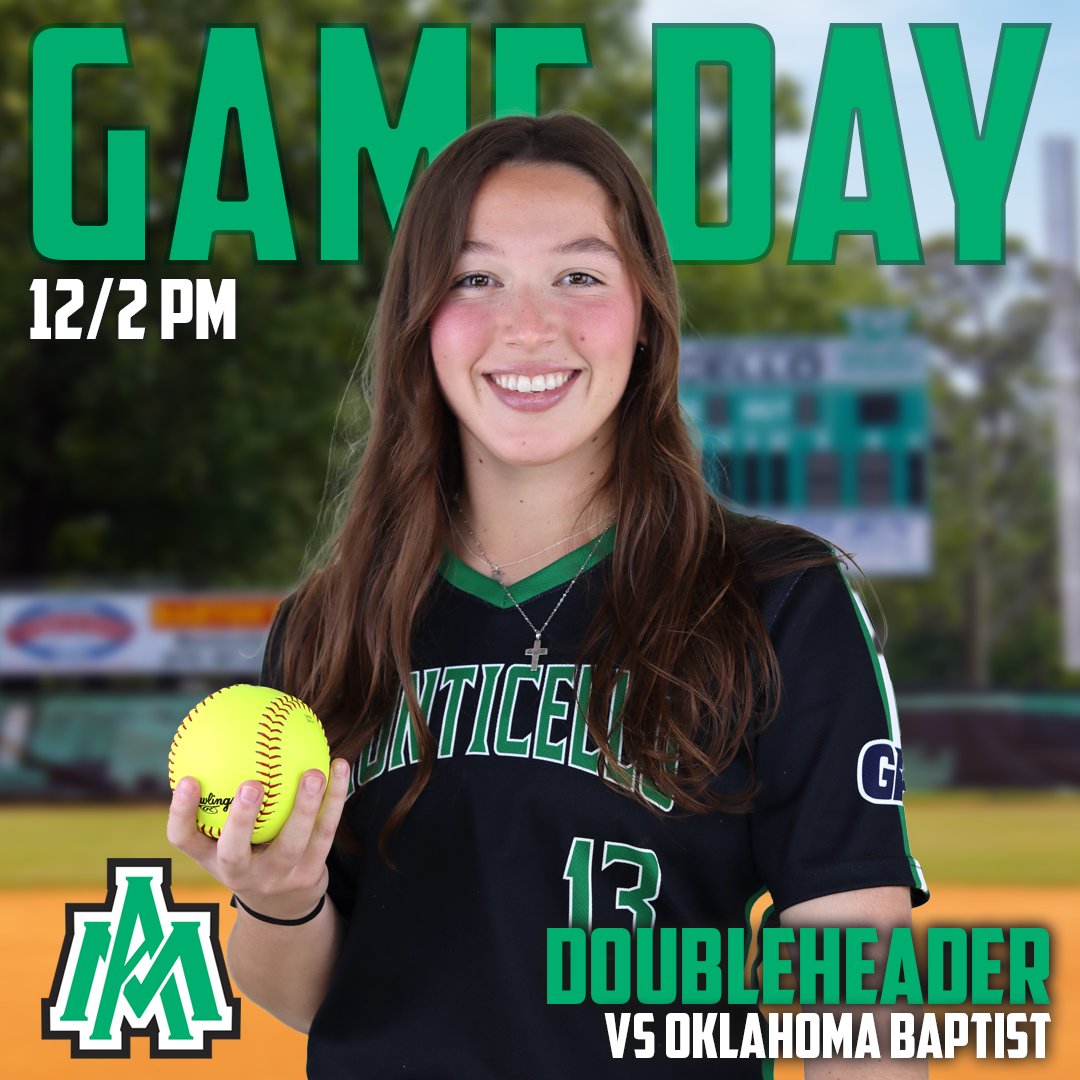 UAM Athletics (@uamsports) on Twitter photo ๐๐'๐ ๐๐๐๐ ๐๐๐! <a href="/UAMSoftball/">Blossoms Softball</a> host the Bison for their <a href="/GACAthletics/">#TheGAC</a> series doubleheader. ๐ฅ
๐: Oklahoma Baptist University
โ๏ธ: 12:00/2:00 PM
๐๏ธ: Monticello, AR (Alvy Early Softball Field)
๐บ: youtube.com/WeevilNation
๐: uamsports.com/sidearmstats/sโฆ
#BlossomNation ๐๐'๐ ๐๐๐๐ ๐๐๐! <a href="/UAMSoftball/">Blossoms Softball</a> host the Bison for their <a href="/GACAthletics/">#TheGAC</a> series doubleheader. ๐ฅ
๐: Oklahoma Baptist University
โ๏ธ: 12:00/2:00 PM
๐๏ธ: Monticello, AR (Alvy Early Softball Field)
๐บ: youtube.com/WeevilNation
๐: uamsports.com/sidearmstats/sโฆ
#BlossomNation