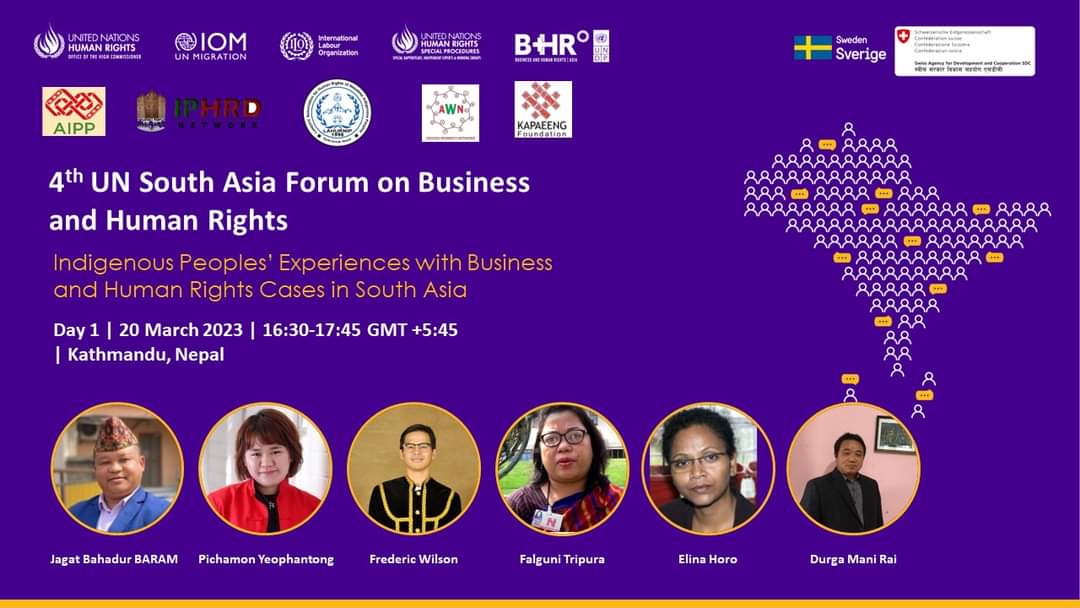 aippnet's tweet photo. Join AIPP's session on "Indigenous Peoples’ Experiences with Business and Human Rights Cases in South Asia" on 20th March at 4:30 PM (Nepal standard time)
https://t.co/JT8Wdb1zvn
https://t.co/b1Bv6DXVvm
#iphrds, #kapaeengfoundation, #LAHURNIP #adivasiwomennetwork #aipp https://t.co/db54nDuVsP