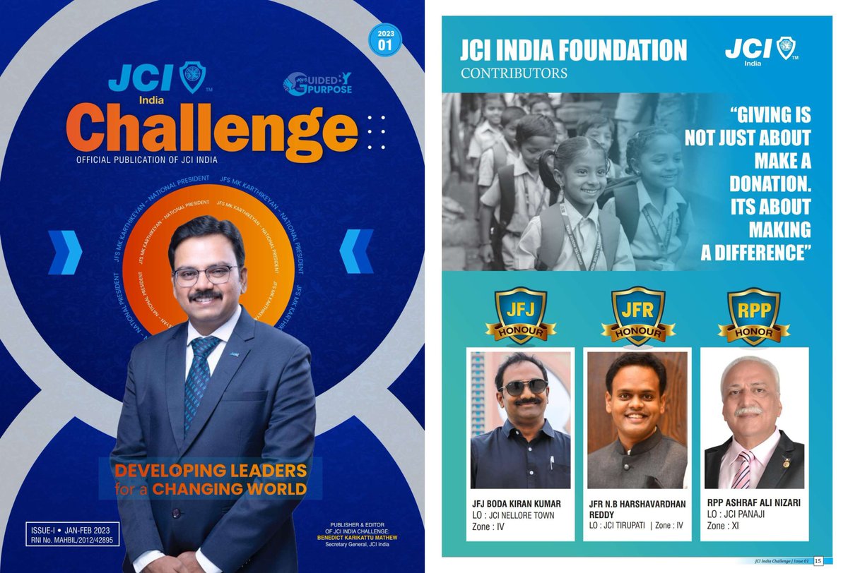 nbhvr's tweet photo. Ecstatic to be conferred with "Jaycee Foundation Ratna" by JCI India. Through scholarships, this contribution will help 9 needy children in rural India for 10 years.
#jciindia #foundation #scholarships #jciindiareachout #JCIleaders #JCI #youth #guidedbypurpose #needychildren https://t.co/HzNmEmgxKK