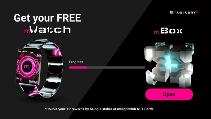 boygawolf's tweet photo. Entertainment in a new dimmension. Party, socialise, earn. Join the @entertainm_io community right now, start earning and having fun right away.
Claim your #mWatch for free:
https://t.co/HBssr44GgN
#NFTs #Metaverse #FreeNFT https://t.co/kw8zfoa39D