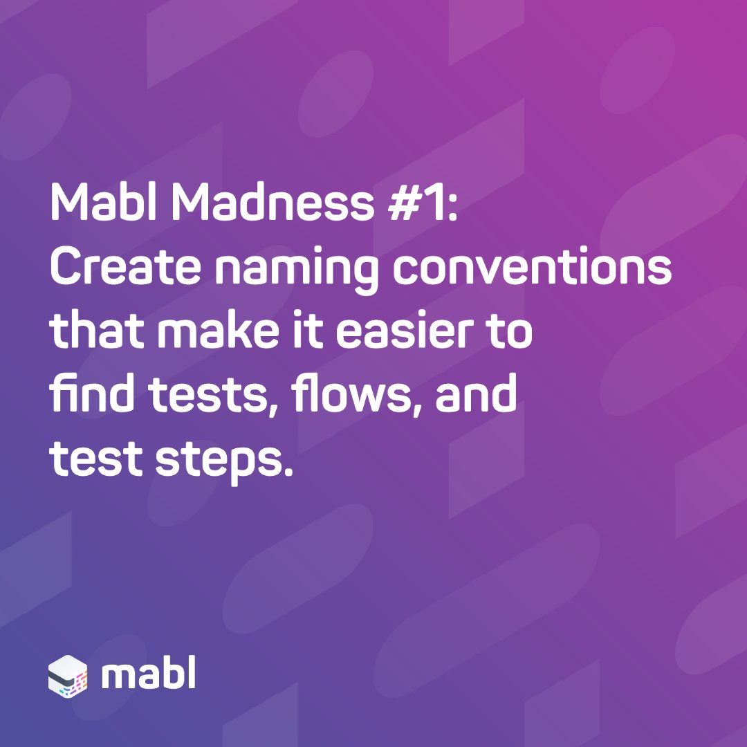 mablhq's tweet image. We&apos;re celebrating March Madness with mabl Madness, our best tips and tricks for making the most of low-code test automation! 
Score more ideas for setting up your mabl workspace 👉 okt.to/tu2kcv 
#TestAutomation #LowCode #TestAutomationStrategy
