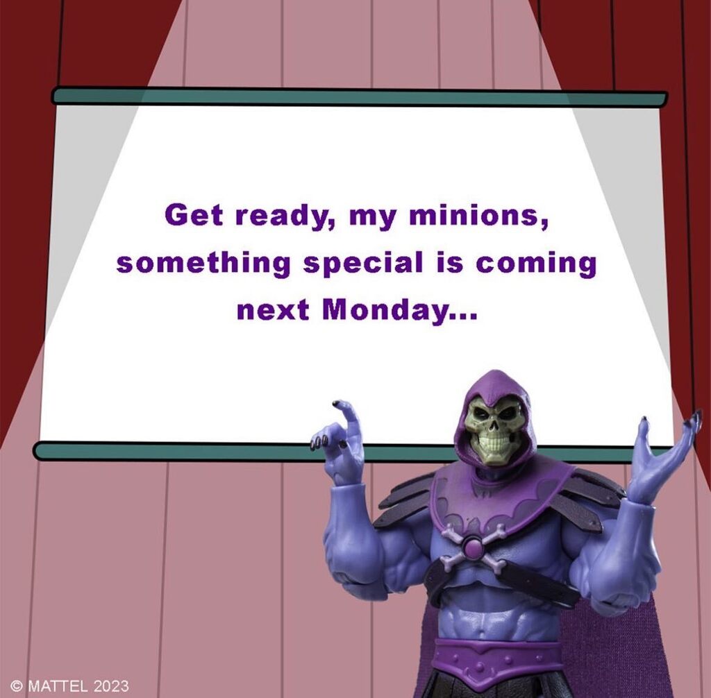 aic_podcast's tweet photo. ⚔️ATTENTION MOTU FANS⚔️
@masters and @mattel have something planned for Monday—looks our buddy @toyshiz has been in touch w/ Castle Grayskull so keep an eye out for what’s in store! 👀
#toys #toycollector #actionfigures #collectibles #toycommunity #toynews #motu #mastersoft… https://t.co/Dub229cWuK