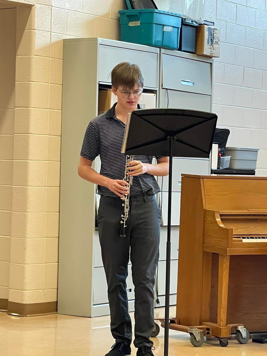 RHSFalcons's tweet photo. Congrats to Mitch Gora on his 1 Division Rating for his Oboe solo this morning! #charactertraditionachievement https://t.co/DBpa6gDfKg