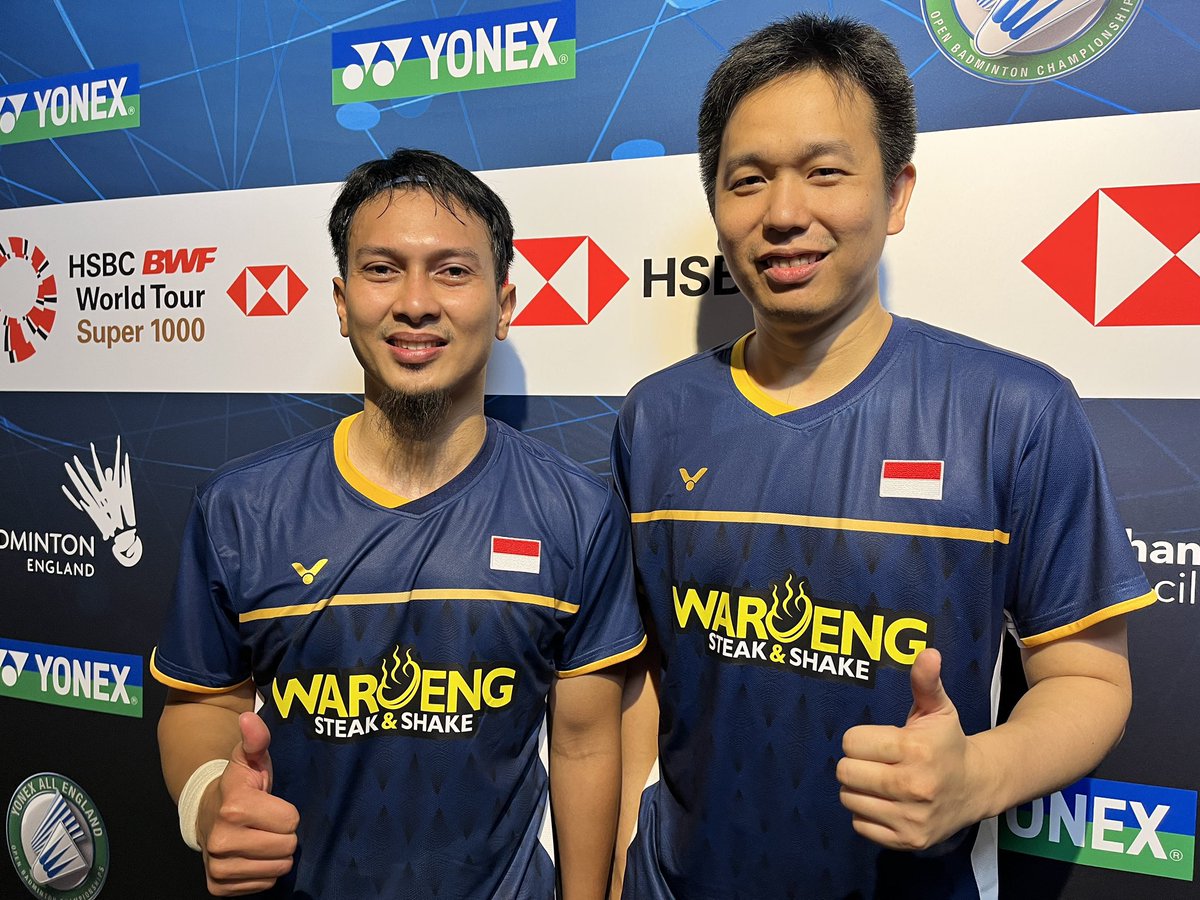 Mohammad Ahsan &amp; Hendra Setiawan!

35 years old &amp; 37 years old.

They just proved us all that age is just a number!

At this level they are going through the All England Final this year, also back to back All England Finalist.

The Daddies Ladies &amp; Gentlemen!🇮🇩👑👏