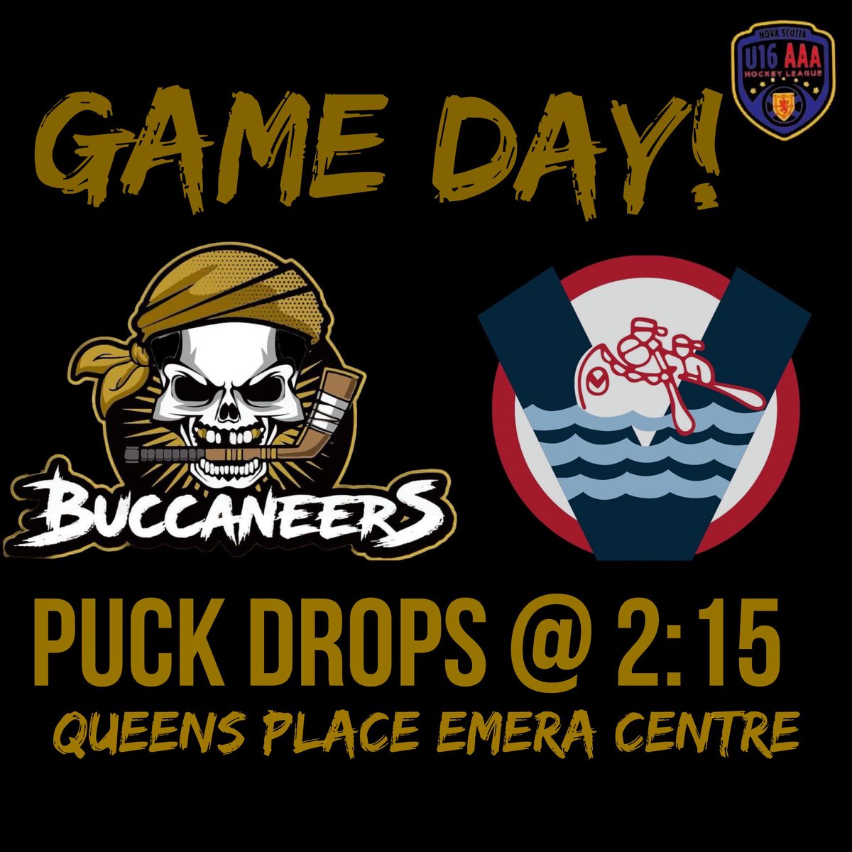 TheBucsU16's tweet photo. G A M E  D A Y ! 🏴‍☠️ 

We’re on the road to Liverpool today! 

The game will be LiveStreamed (wifi/service pending) courtesy of @voyageursHC! Head on over to their Facebook page if you would like to watch! (You can find the link on our Facebook)

LET’S GOOOOO! ☠️ https://t.co/CTby9Ju4rO