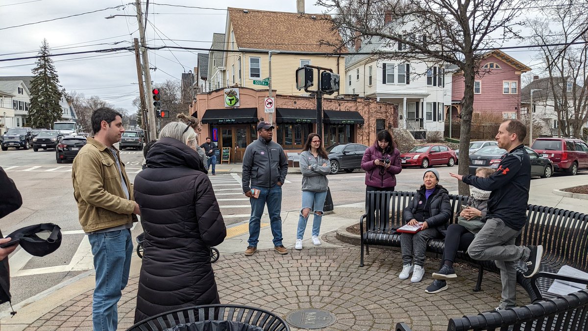 jessekb's tweet photo. Kicking off the first canvas in Roslindale for my buddy @realroborthman! Glad to support a progressive champion for the 10th Suffolk State Rep district. Special election coming up quick on May 2nd! #GoRobGo https://t.co/74oew1p7Gi