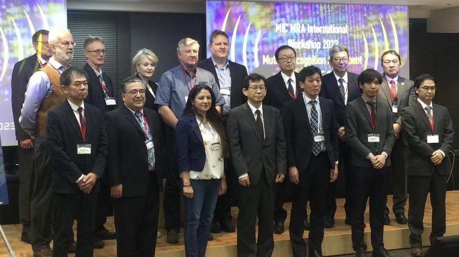 ACBcert's tweet photo. Jennifer Sanchez (front and center) in Japan this week w/ the Ministry of Information and Communications (MIC ) to get the latest on #Japaneseapprovals. #RFcertified #RF #RFcertifications #wireless #CEmarking #wirelesscertifications #wirelessapprovals #GlobalMarketAccess https://t.co/4WbDNmgYHH