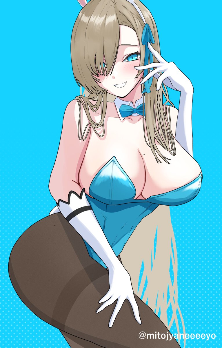 アスナ(ブルアカ) ,アスナ(バニーガール) 「バニーアスナ #ブルアカ 」|にとさんのイラスト