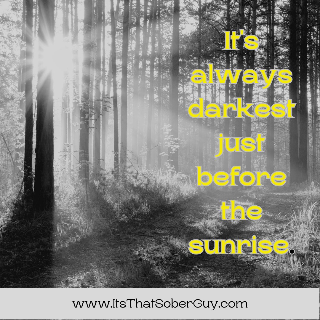 Just keep going!

 #darkestbeforedawn #stronger #wellness #community #recoveryposse #newbeginnings #sober