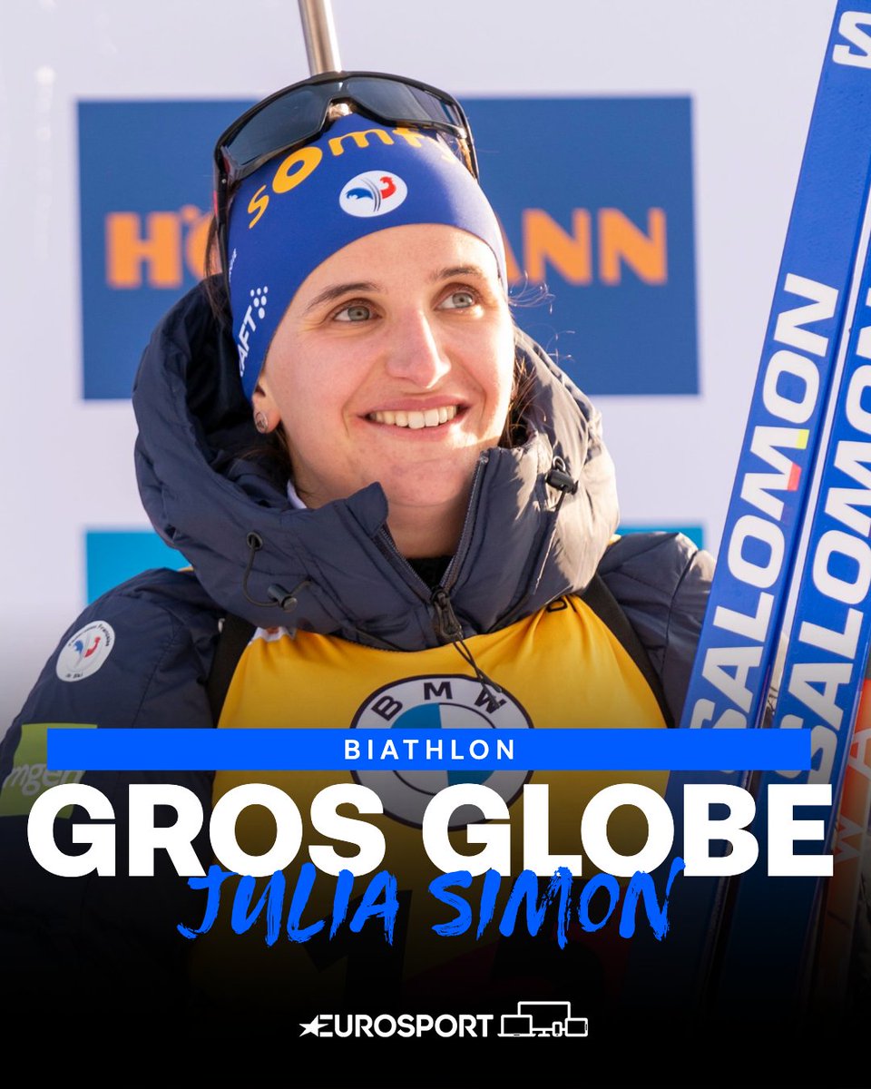 Eurosport_FR's tweet photo. 𝐋𝐄 𝐉𝐎𝐔𝐑 𝐃𝐄 𝐆𝐋𝐎𝐈𝐑𝐄 💙🤍❤️

Julia Simon remporte le premier gros globe de sa carrière et succède à Sandrine Bailly (2005) ! 🙌 #ChaletClub https://t.co/hcXLlF3Qjj